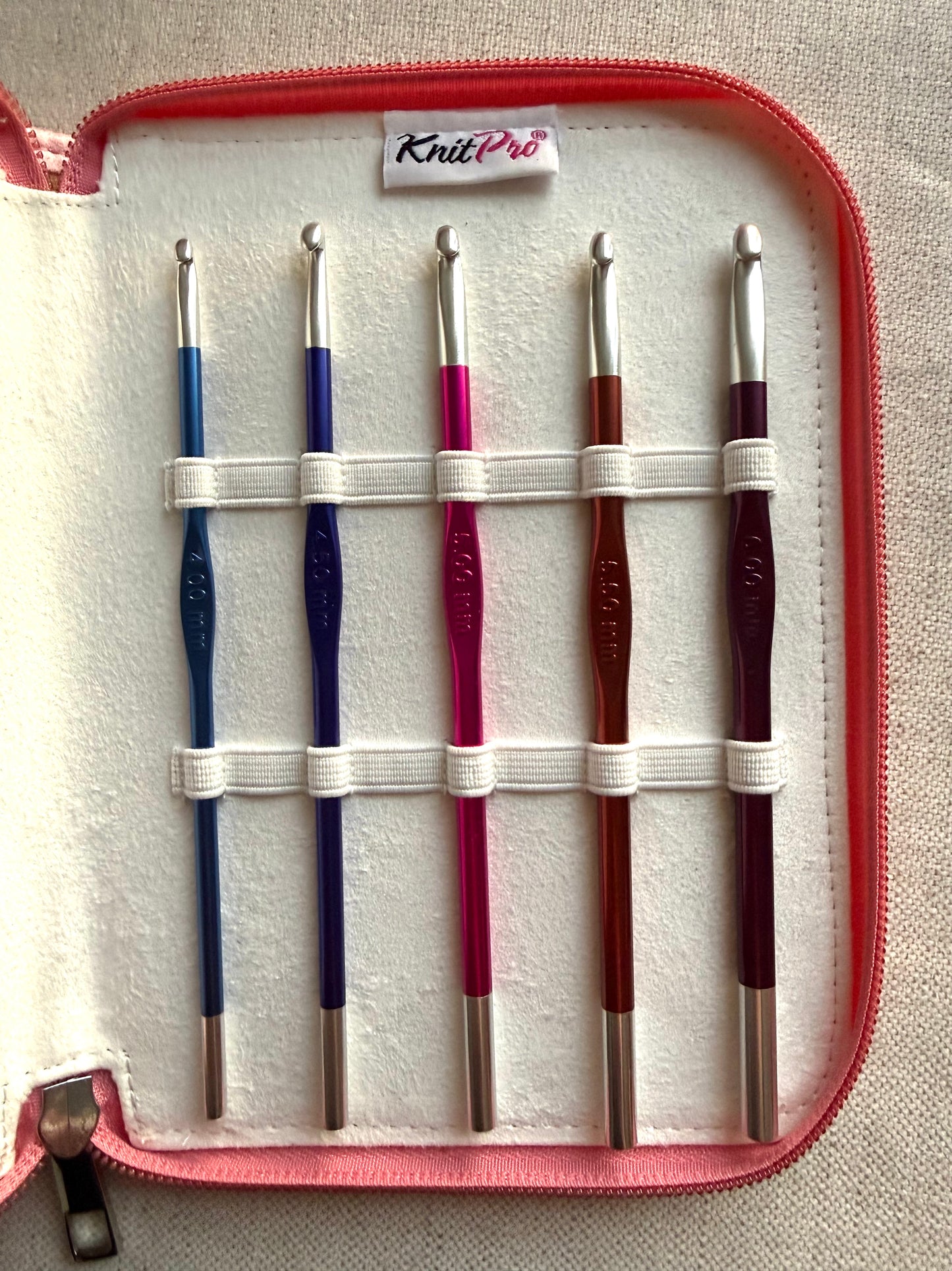 KnitPro Zing Single Ended Crochet Hooks Grande Set 6"