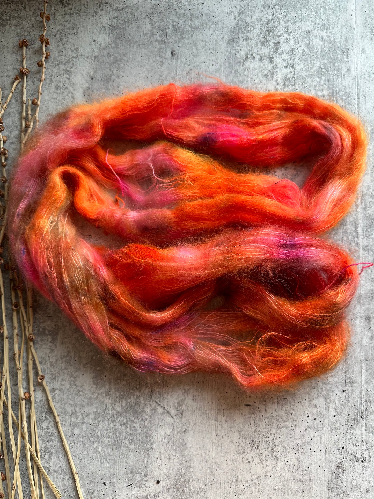 Feeling' Hot Hot Hot Mohair Silk Yarn