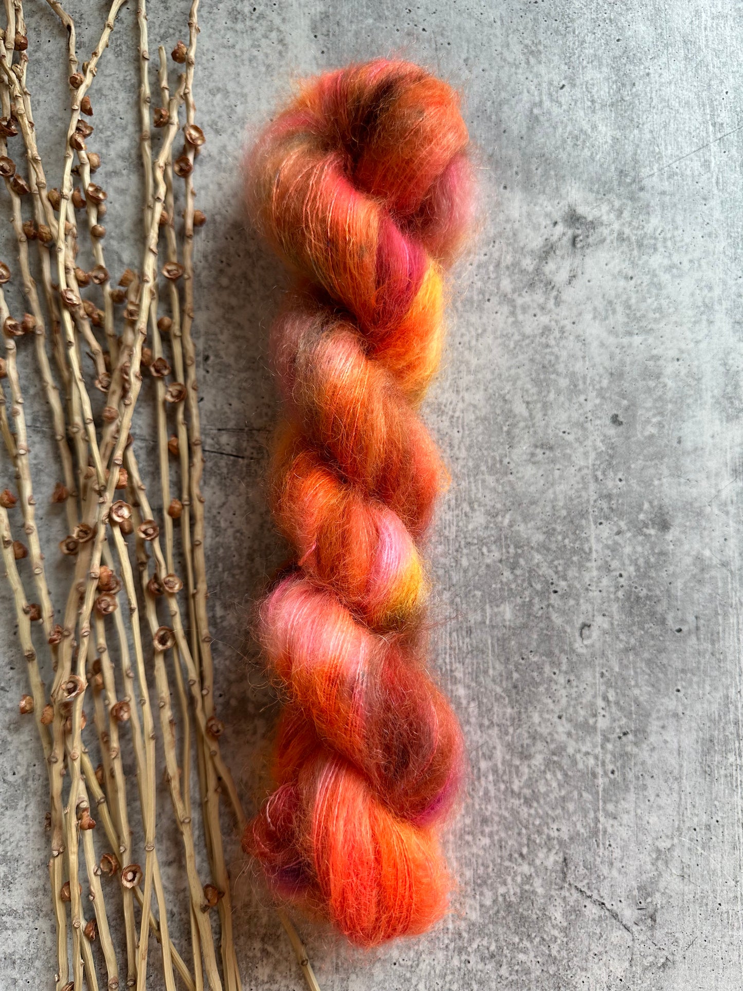 Feeling' Hot Hot Hot Mohair Silk Yarn