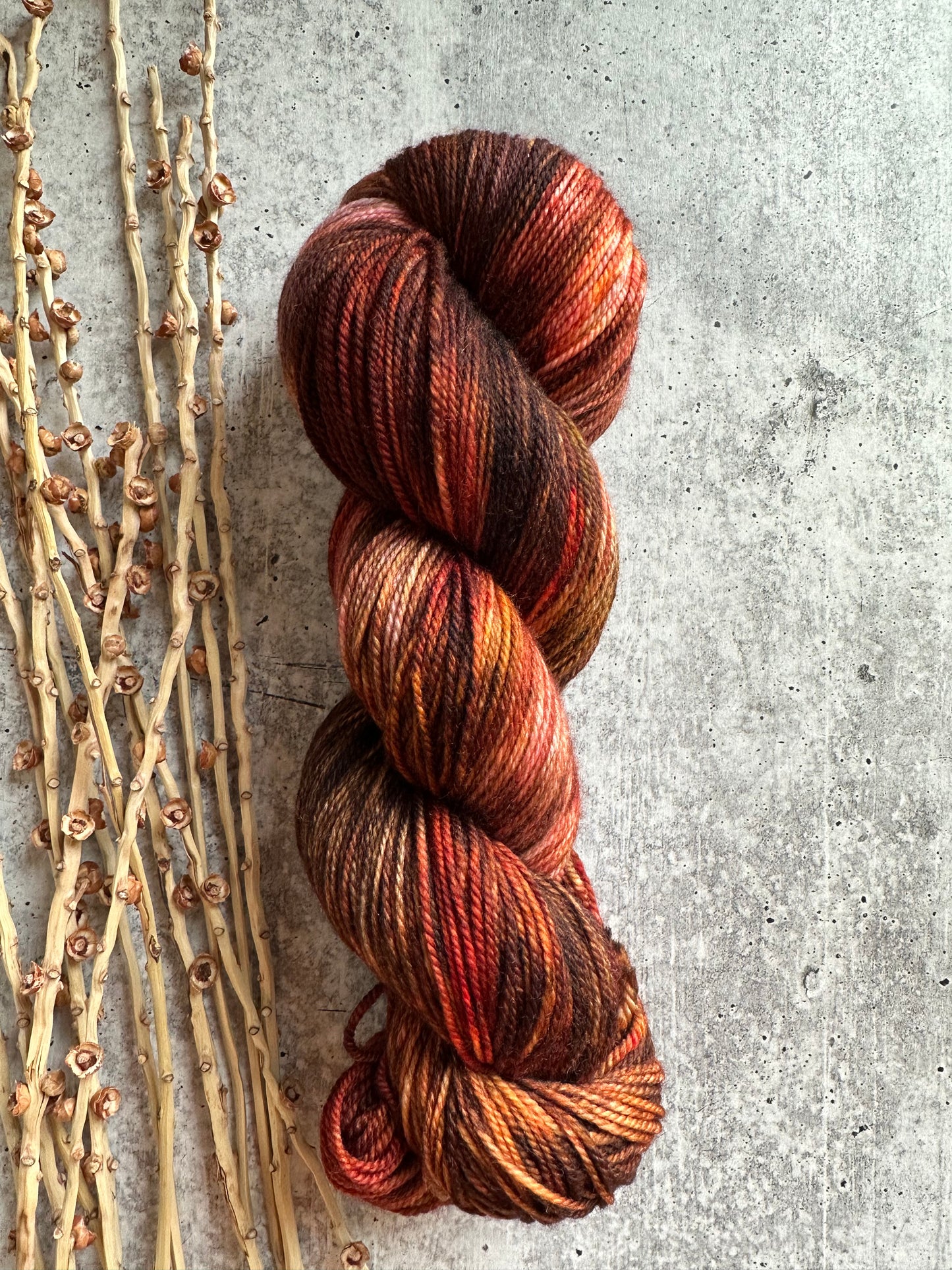 Crunchy Leaves - SW Merino Cashmere Nylon