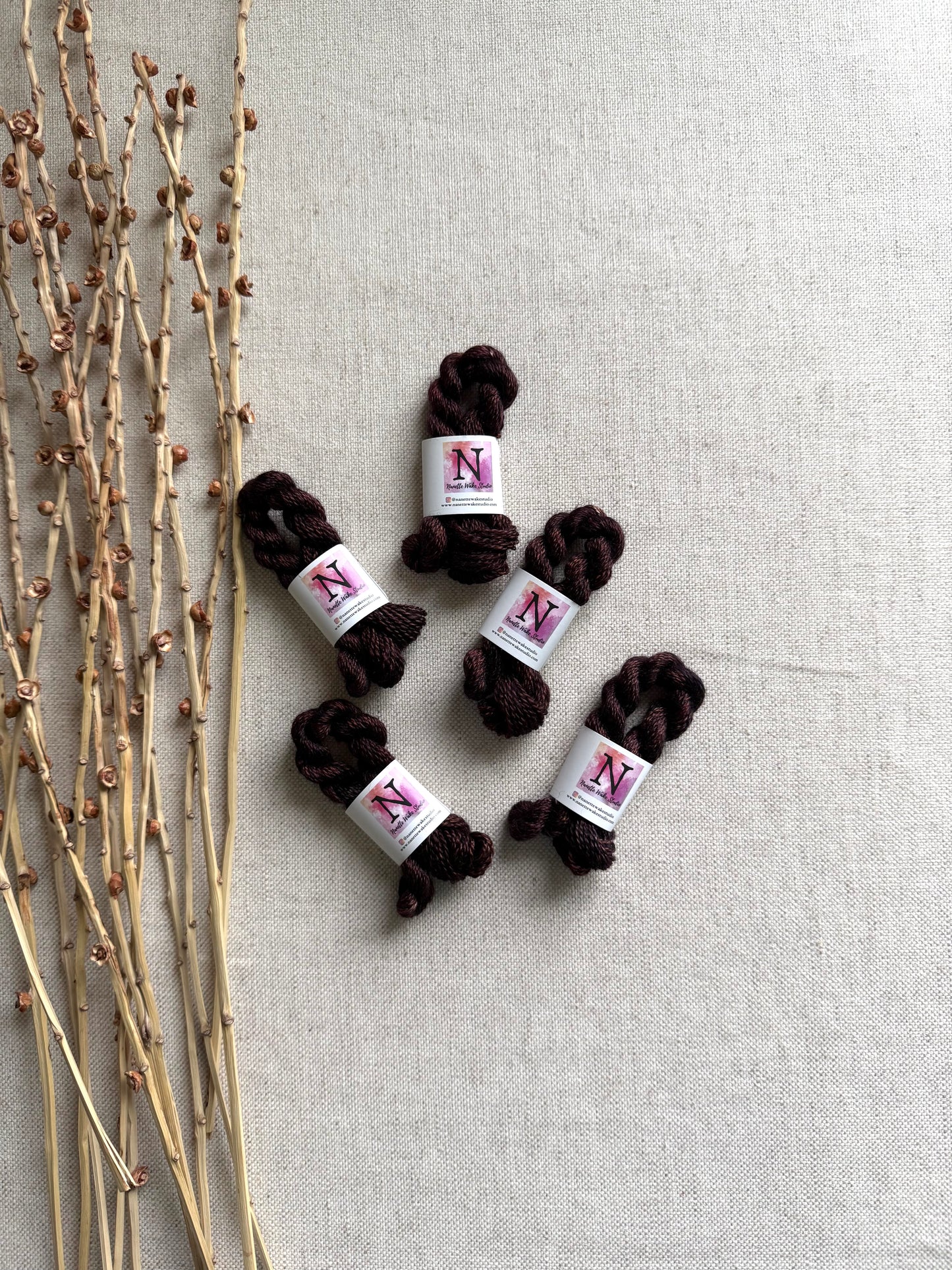 Maron Embroidery Thread