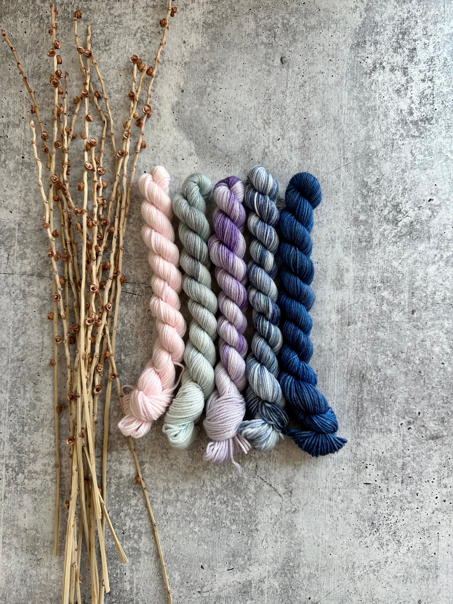 Faded Shirt - SW Merino Nylon Mini Skein Set