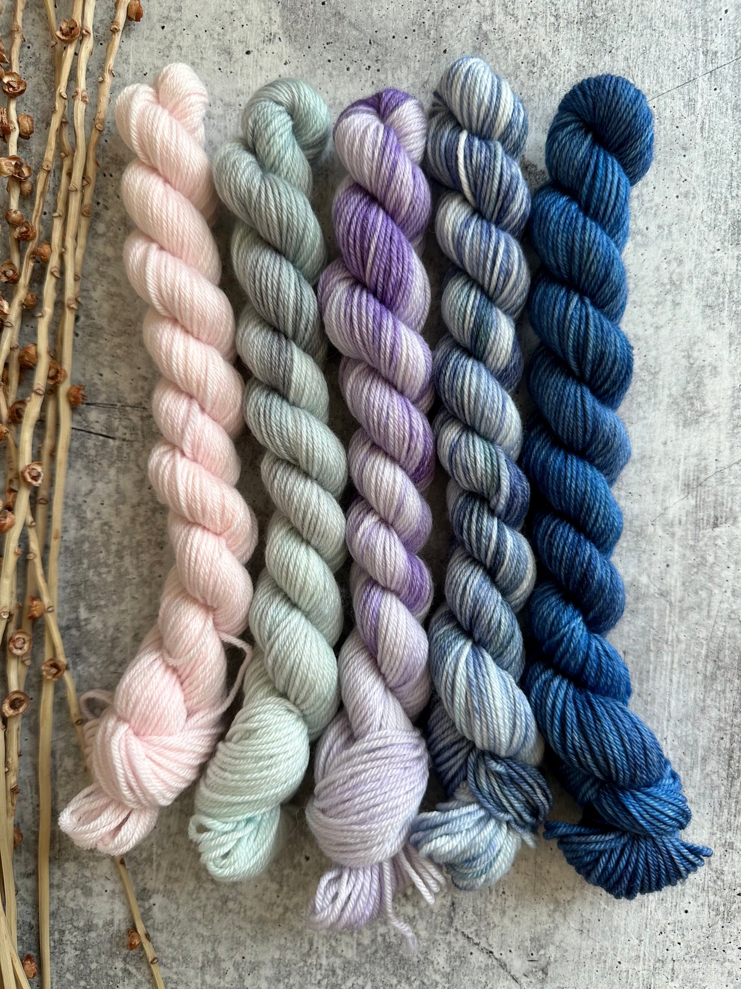 Faded Shirt - SW Merino Nylon Mini Skein Set