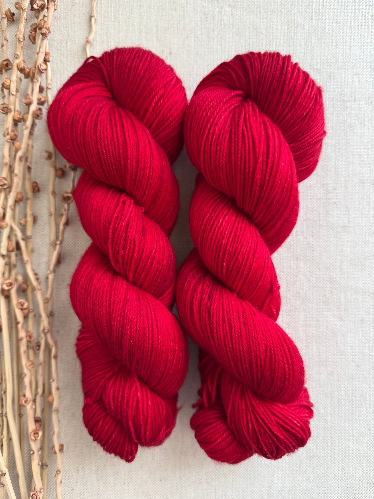 Poinsettia 100g SW Merino Nylon