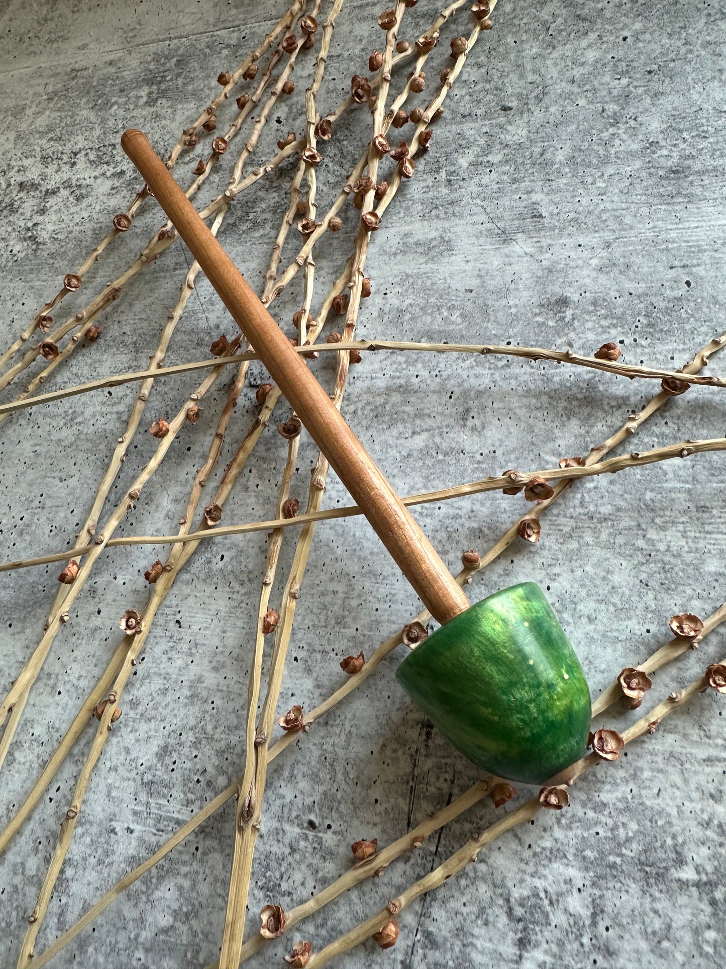 Walnut with Green Resin