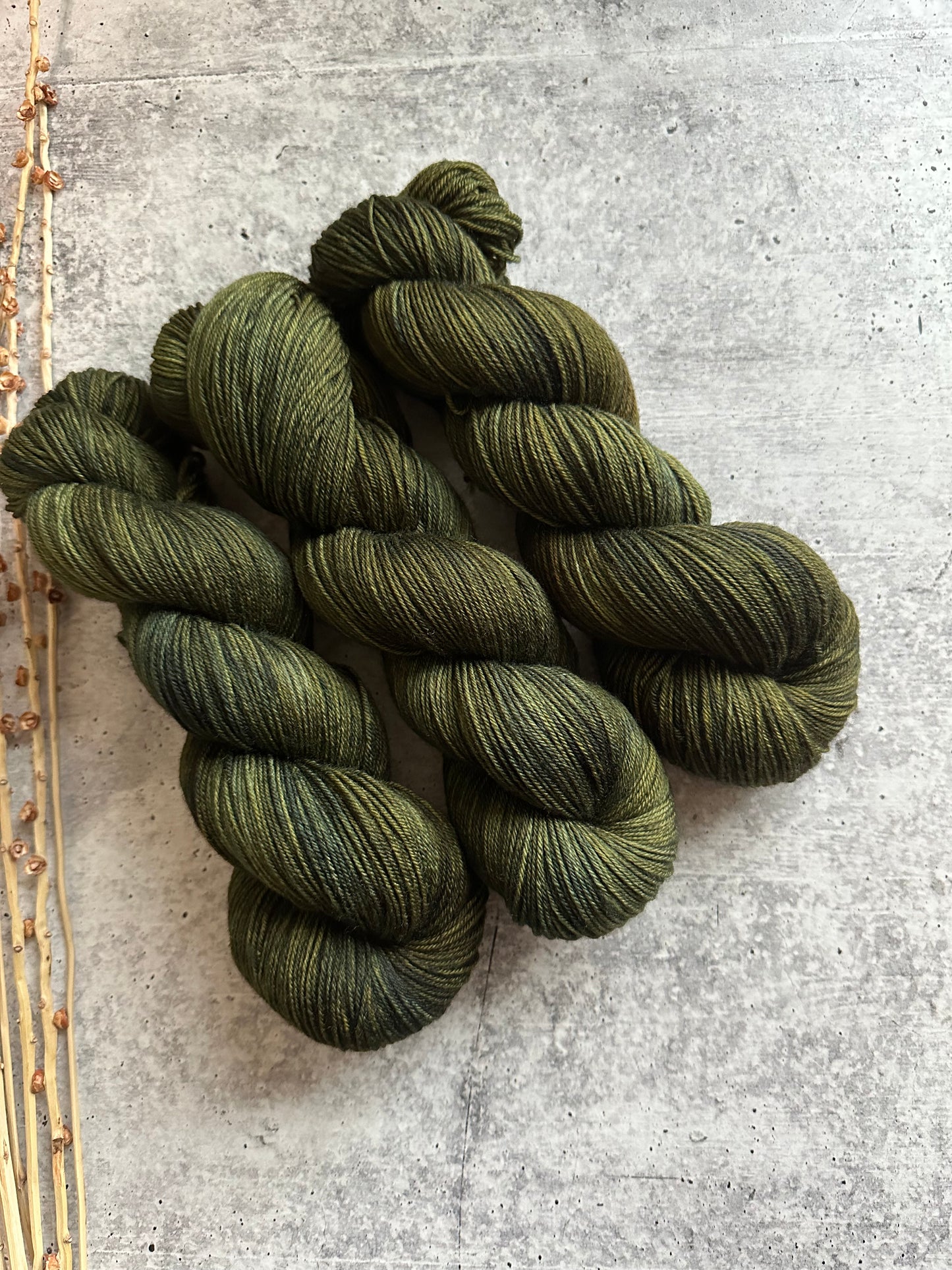 Olive Drab SW Merino Nylon Yarn