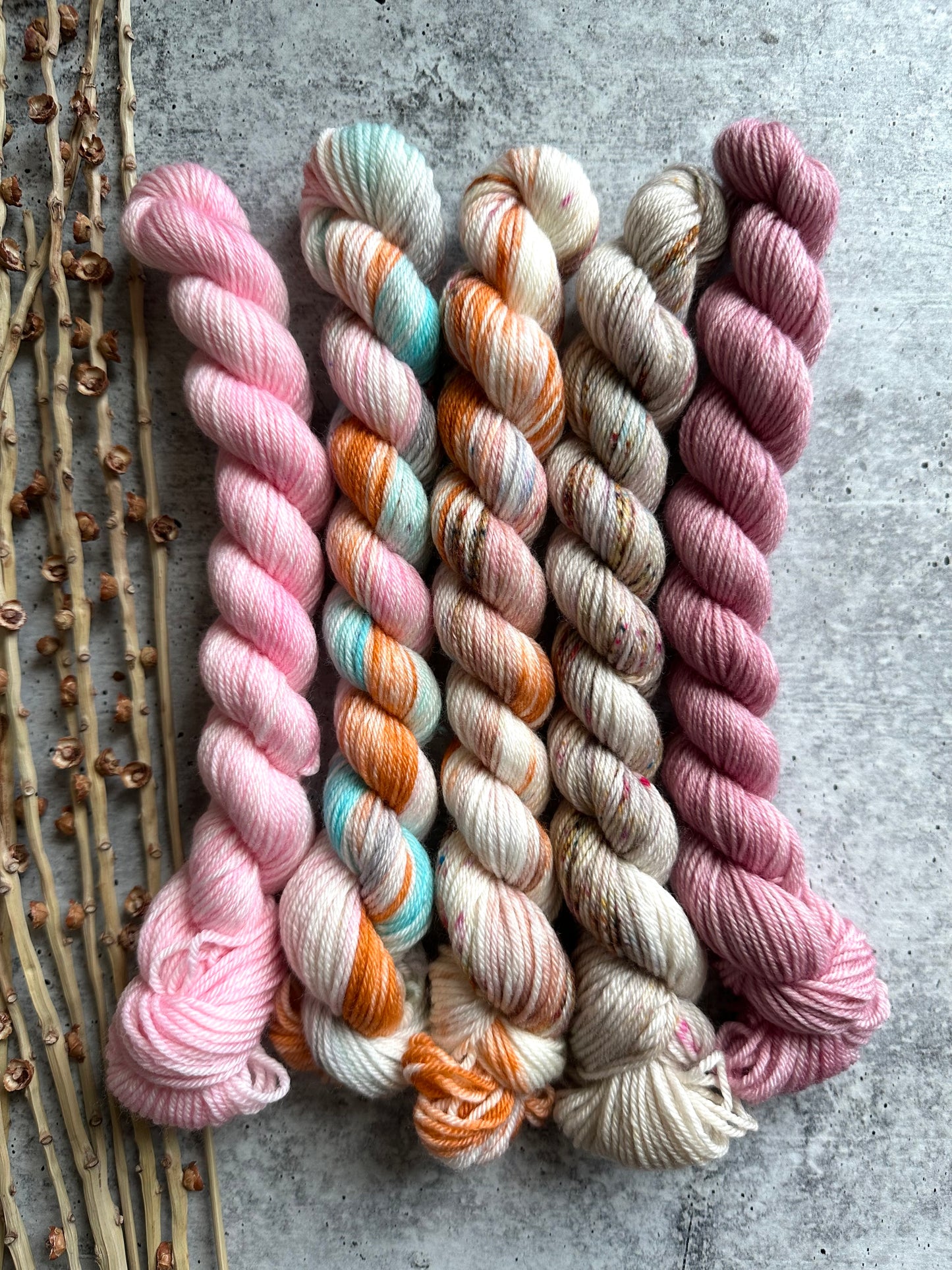 Powder Puff Derby - SW Merino Nylon Mini Skein Set