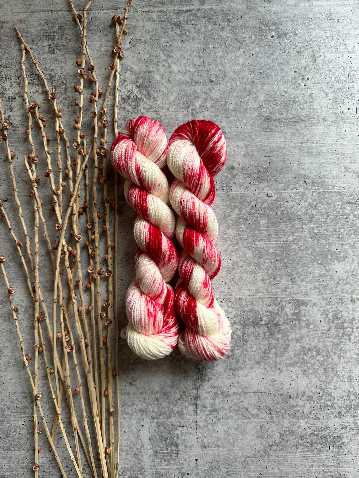 Candy Cane SW Merino Nylon 50g Skein