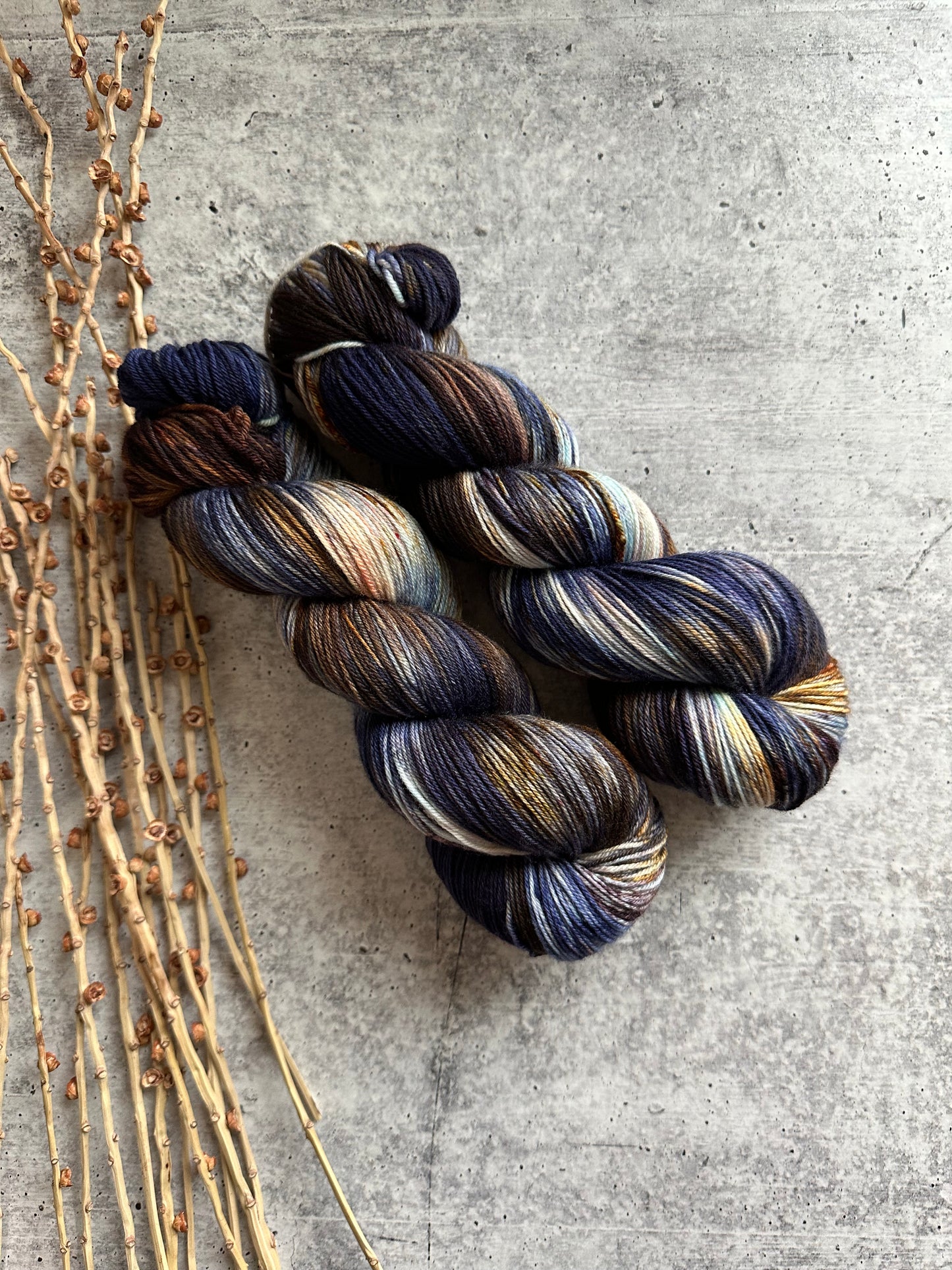 Indigo SW Merino Nylon Yarn
