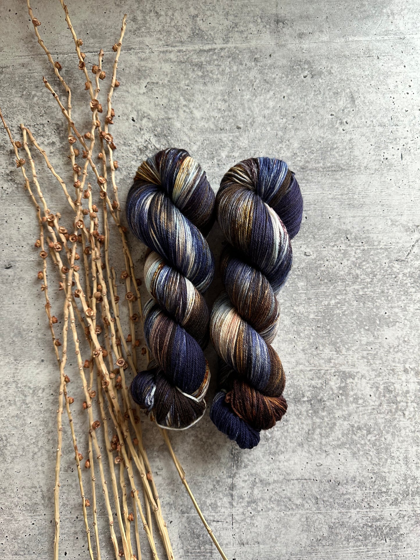 Indigo SW Merino Nylon Yarn