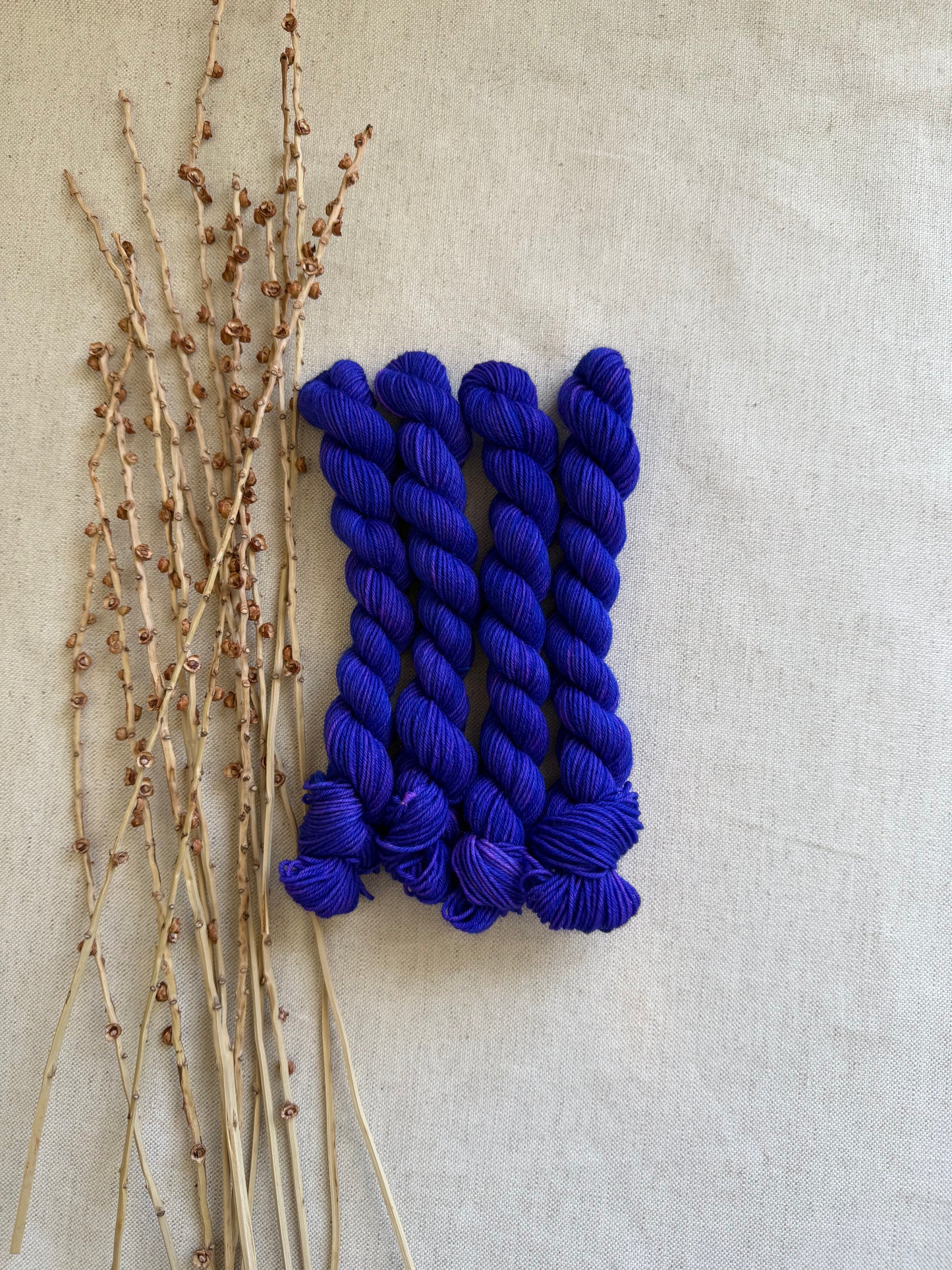 Popping Purple - SW Wool Recycled Nylon Mini Skein