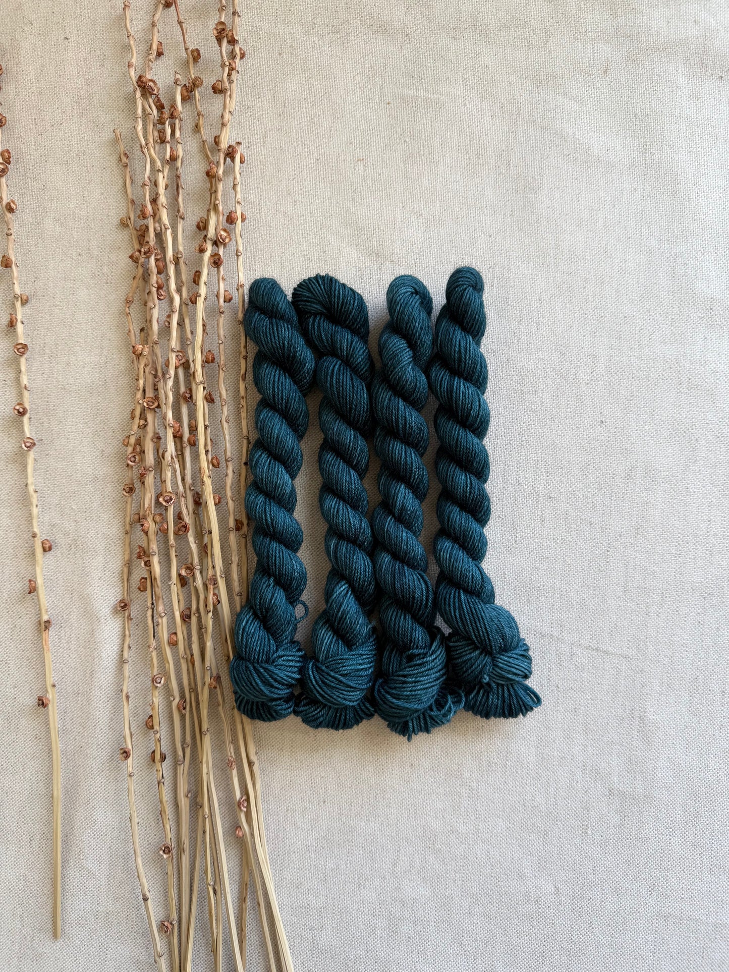 Teal - SW Wool Recycled Nylon Mini Skein