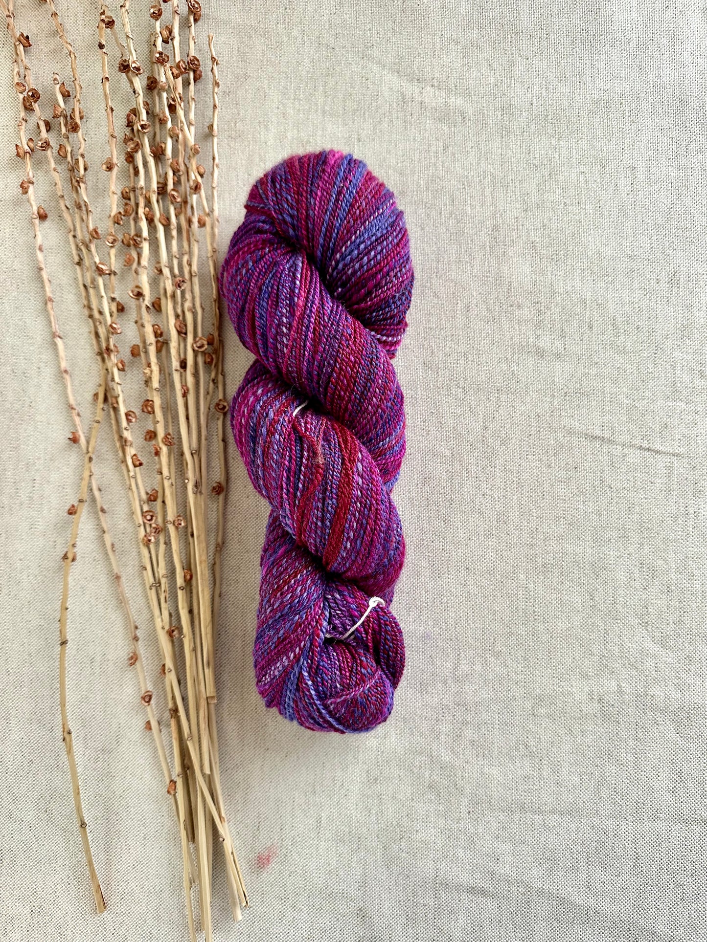 Magenta Purple Hand Spun