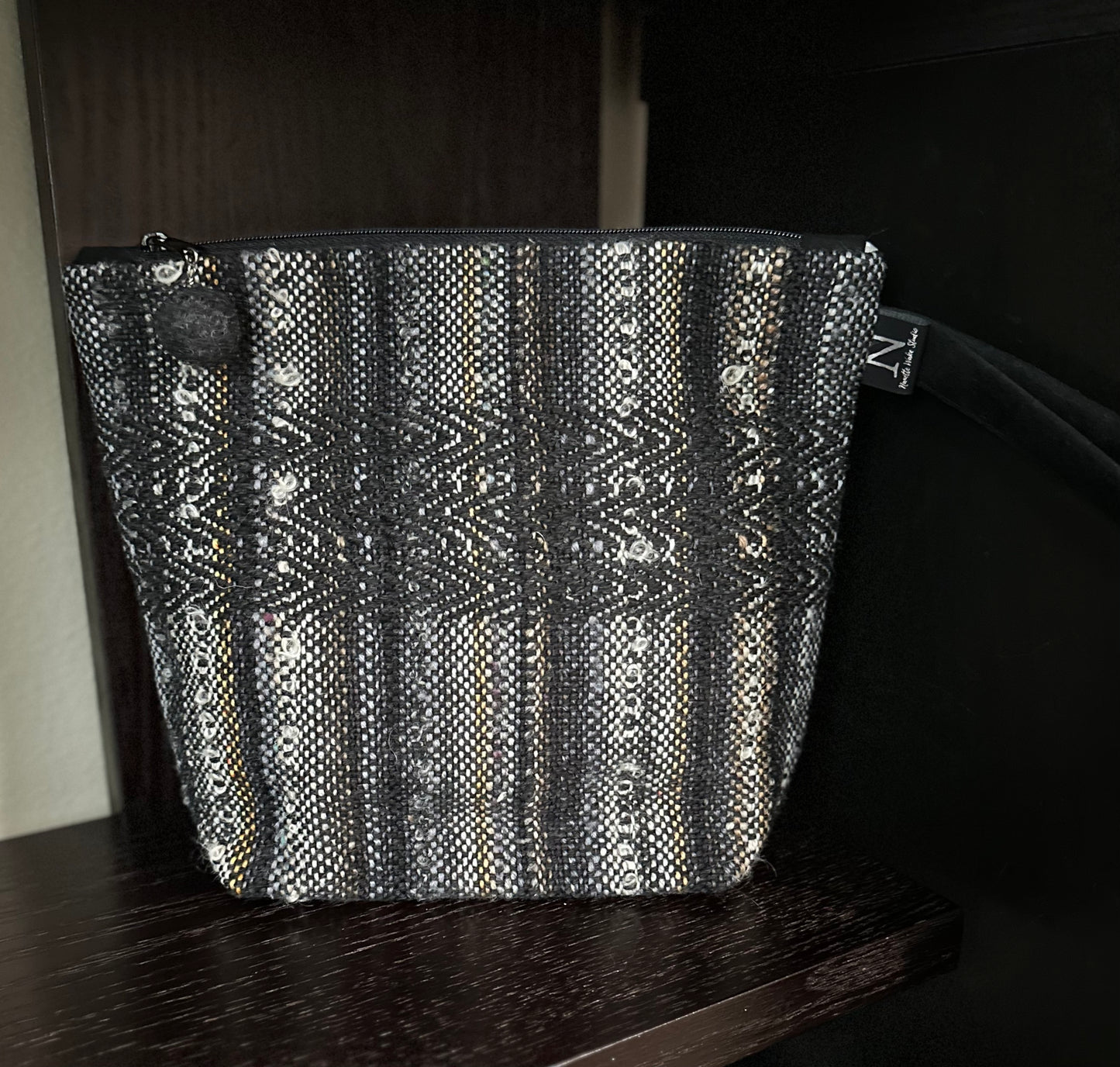 Black Handwoven Project Bag