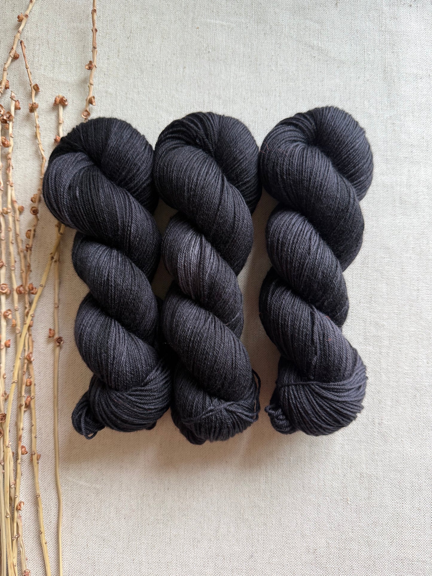 Coal 100g SW Merino Nylon Yarn