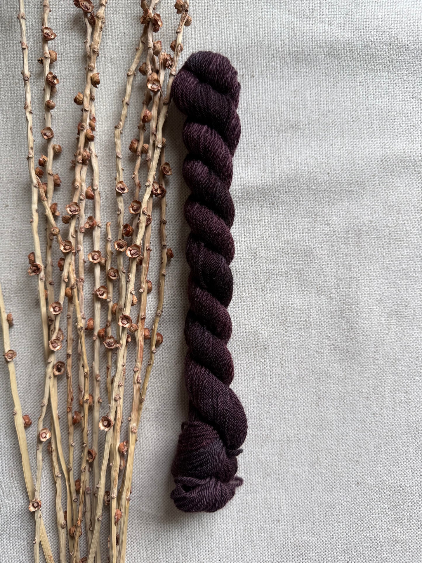 Aubergine Merino Nylon Mini