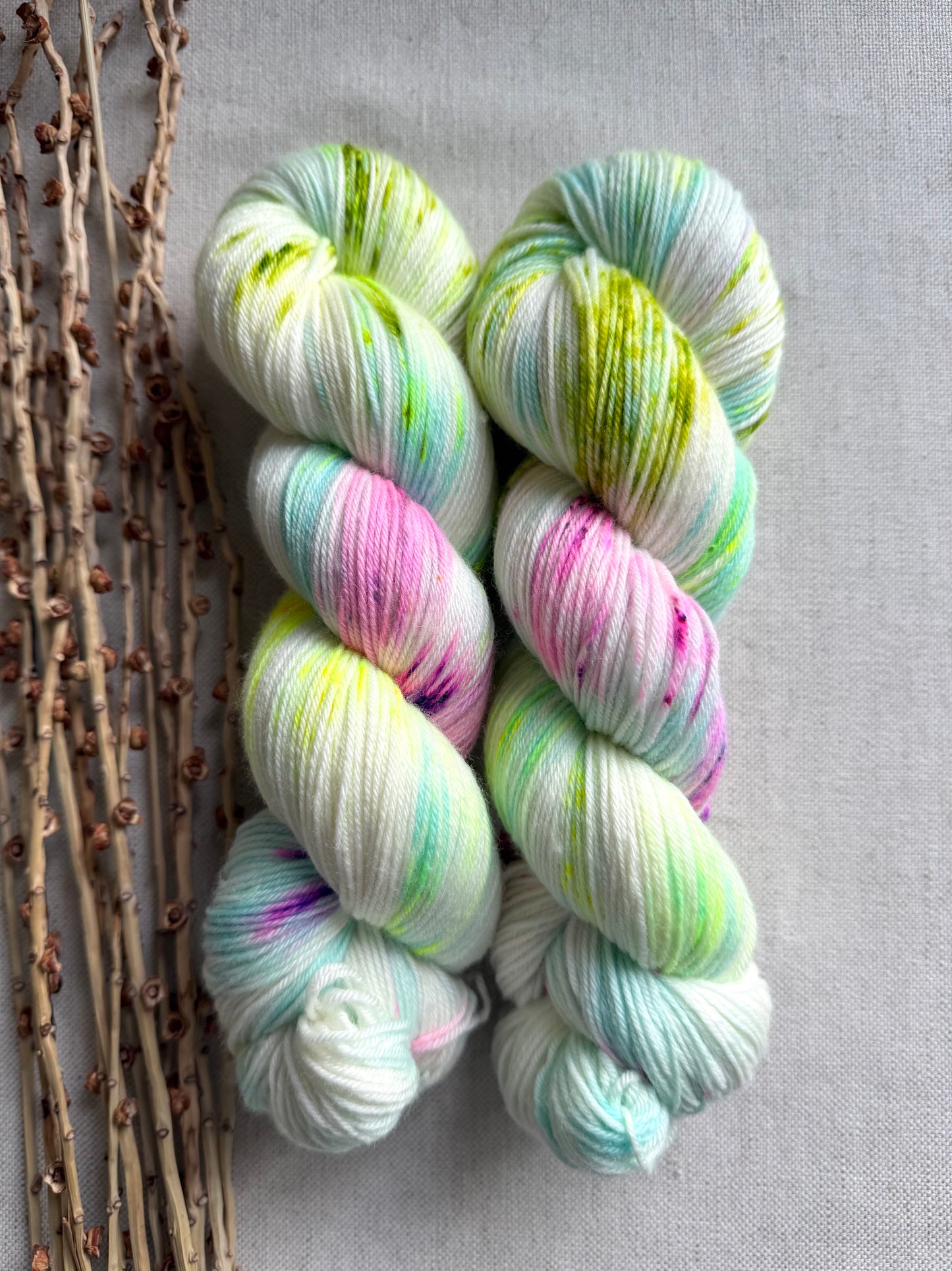 Limes & Watermelons 100g SW Merino Nylon
