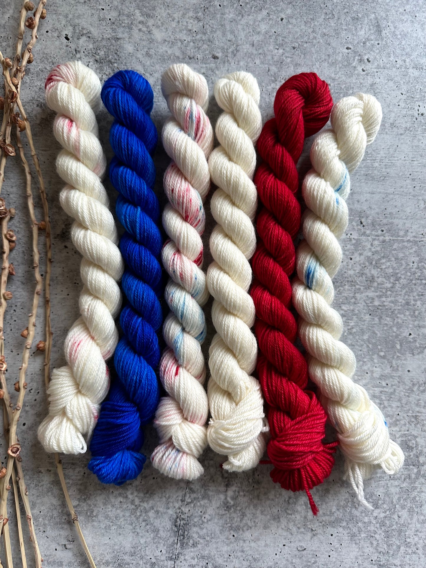 Patriotic - SW Merino Nylon Mini Skein Set