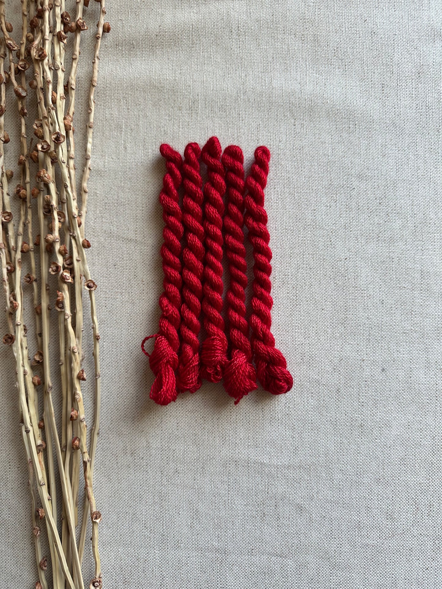 Poinsettia Embroidery Thread