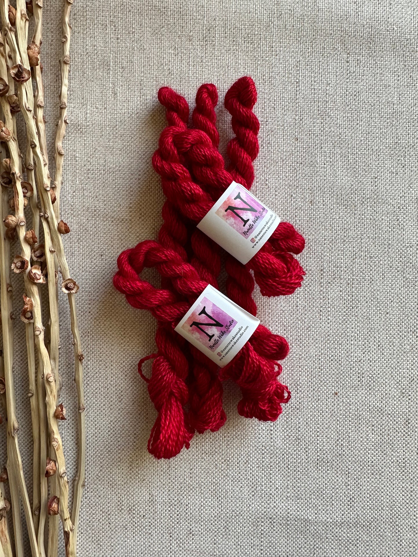 Poinsettia Embroidery Thread
