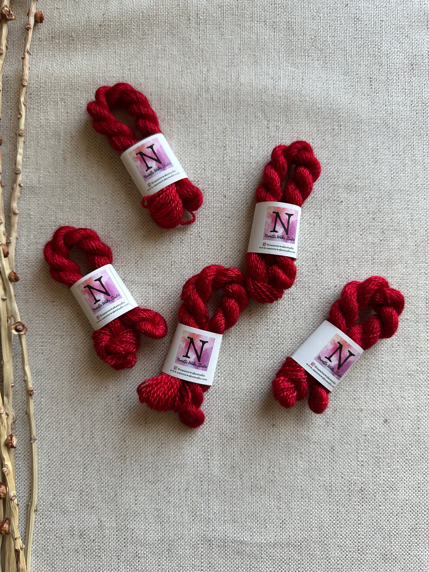 Poinsettia Embroidery Thread
