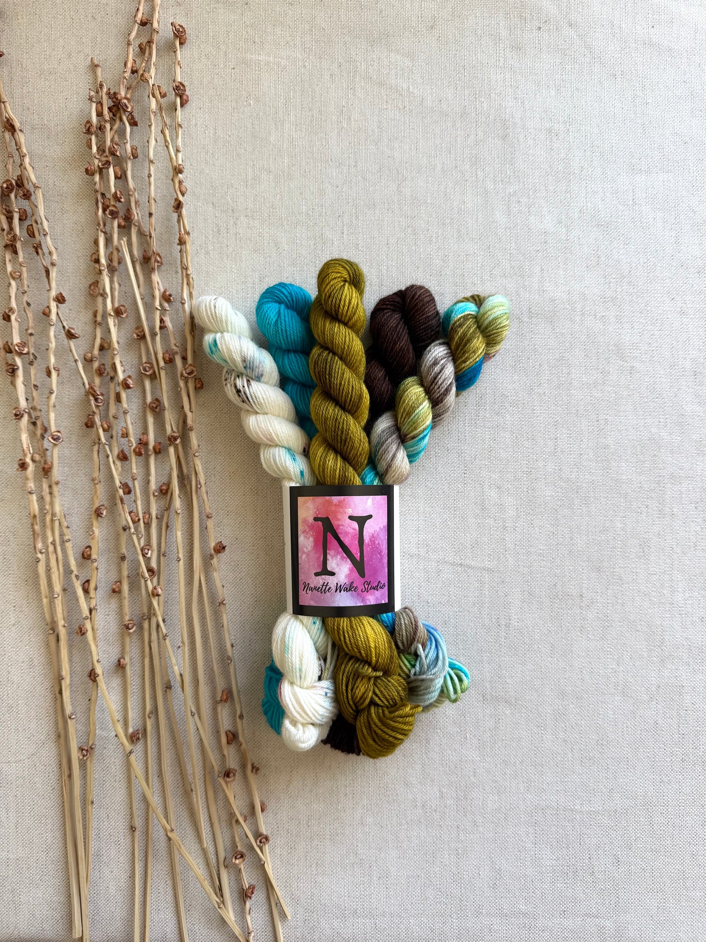 Verdigris - SW Merino Nylon Mini Skein Set