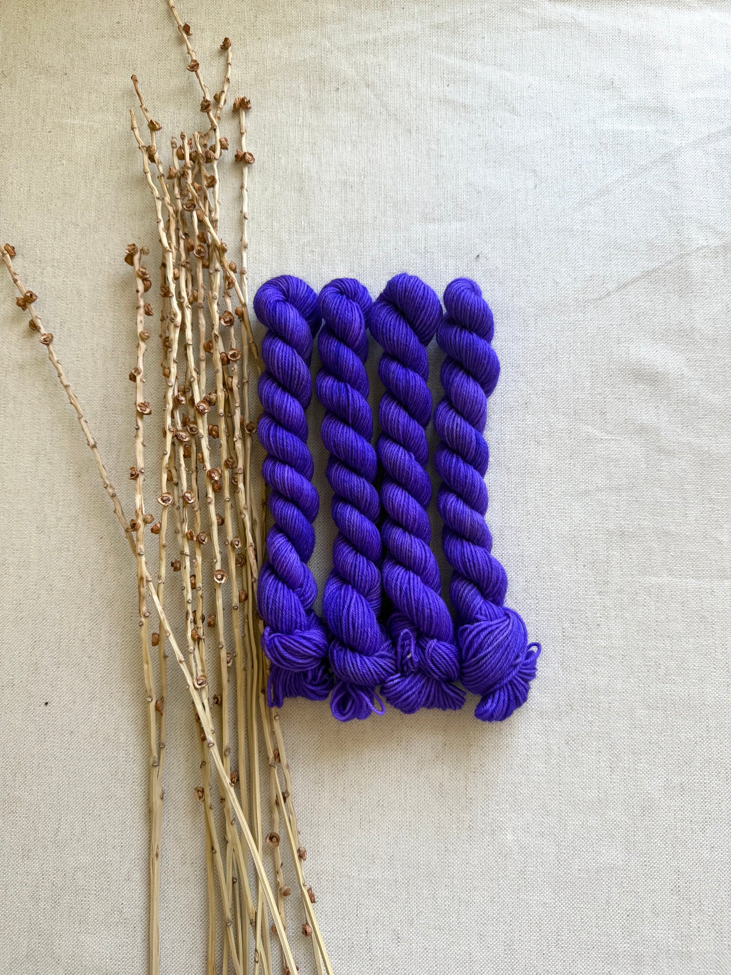 Imperial Purple - SW Wool Recycled Nylon Mini Skein