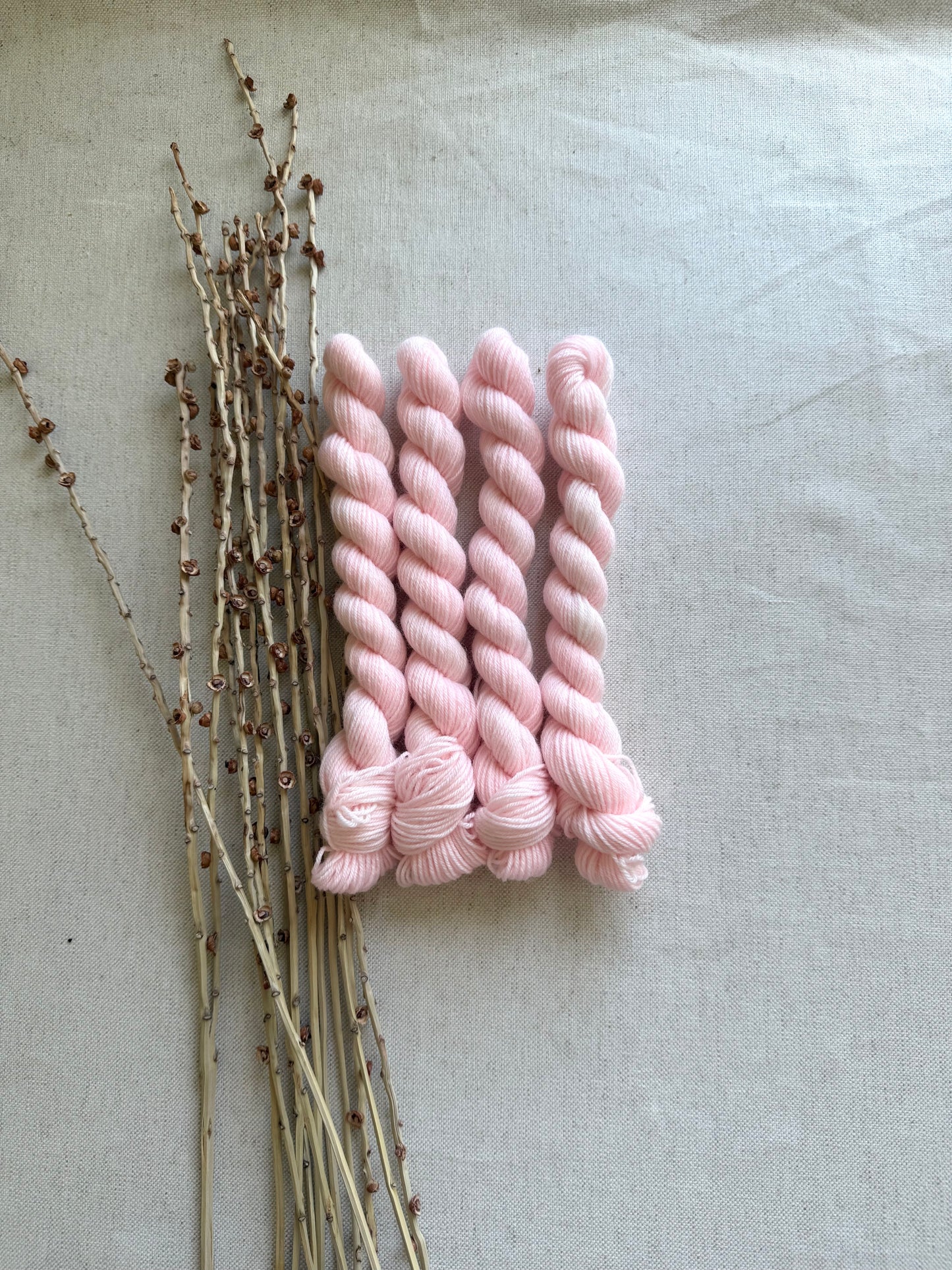 Icy Pink - SW Wool Recycled Nylon Mini Skein