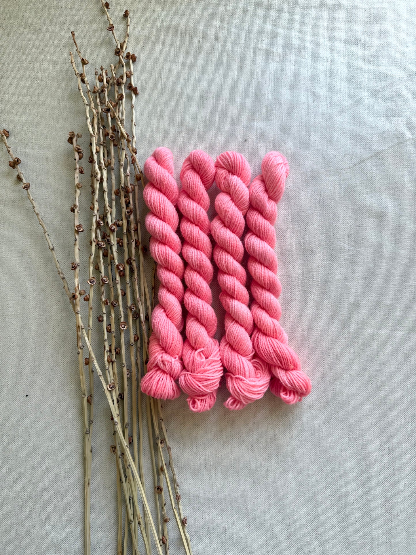 Neon Melon - SW Wool Recycled Nylon Mini Skein