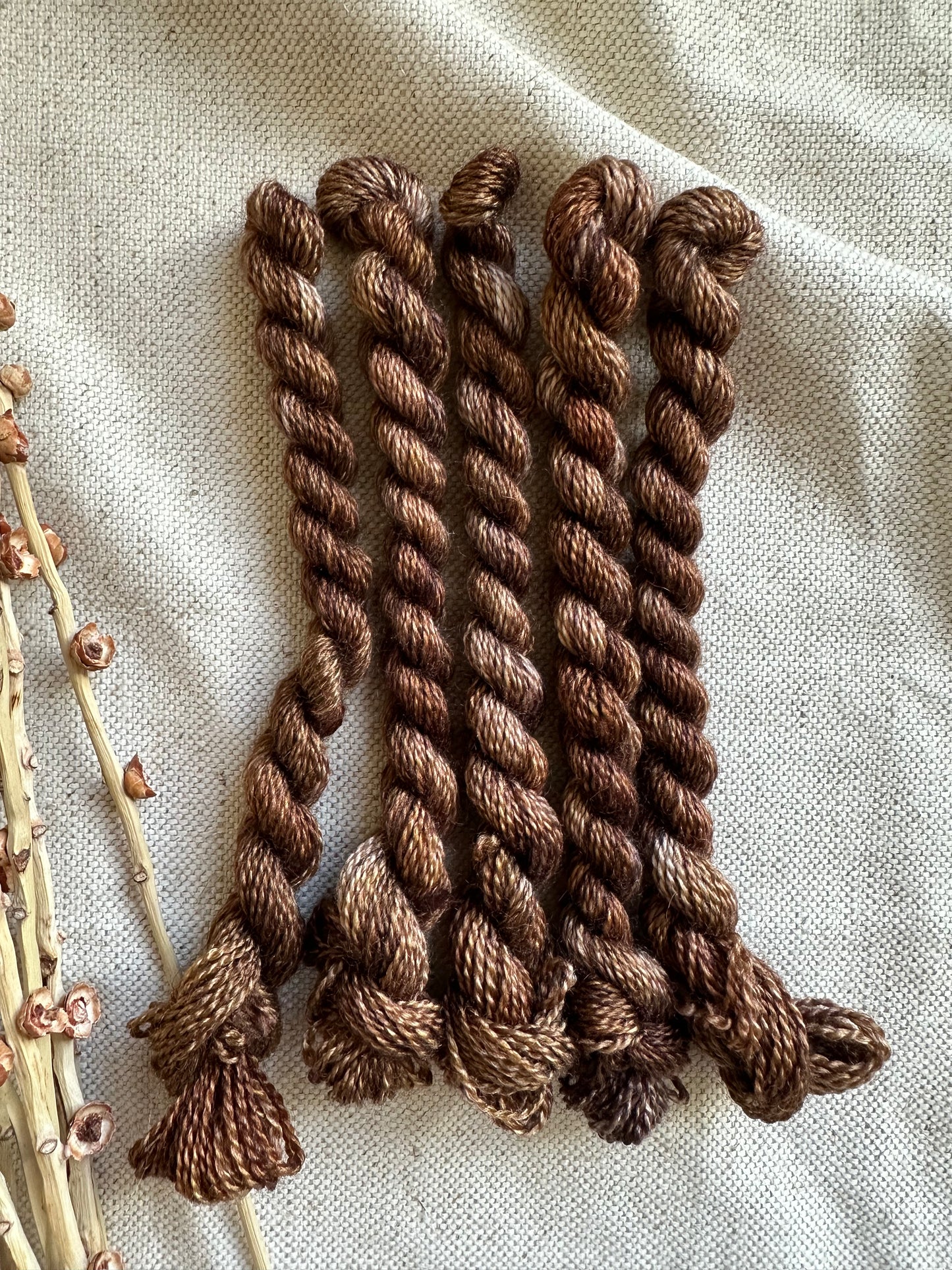Shades of Brown Embroidery Thread