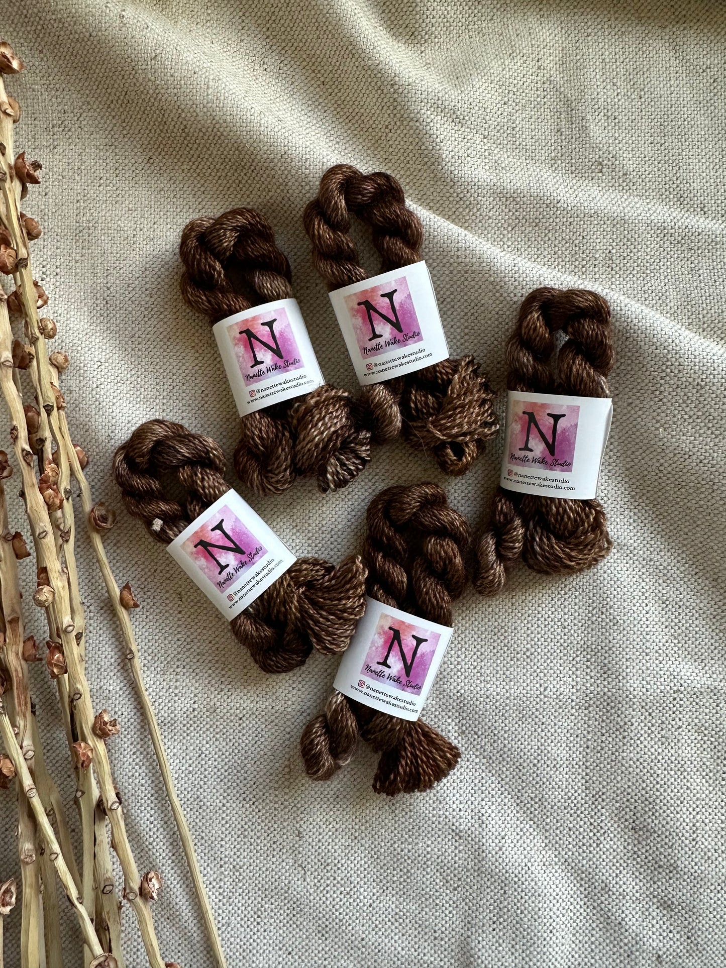 Shades of Brown Embroidery Thread