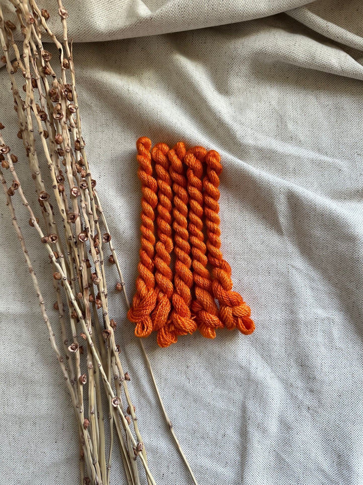 Shades of Orange Embroidery Thread