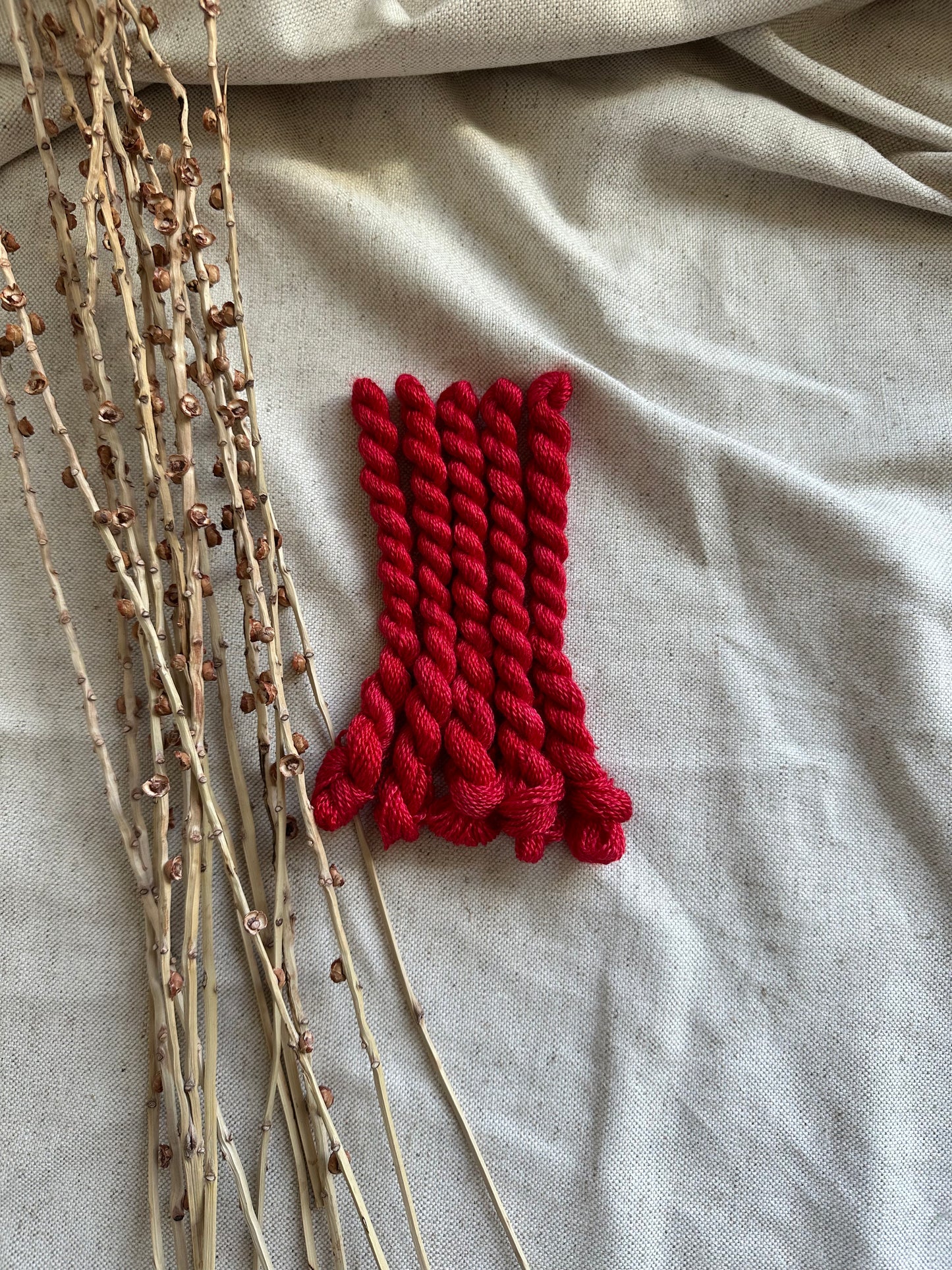 Shades of Red Embroidery Thread