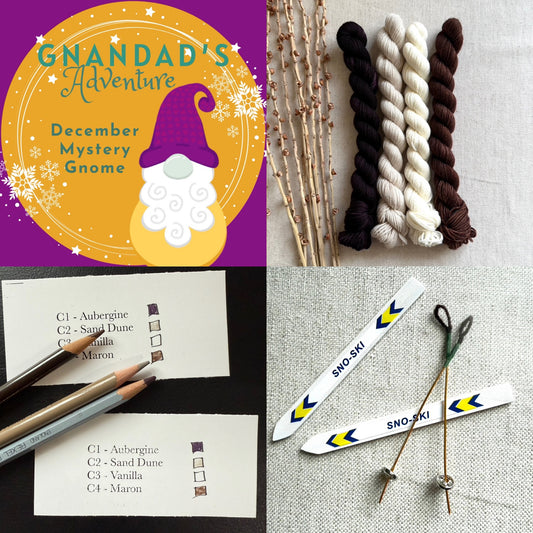 Reindeer Hooves Gnome Kit - Mini Skein Set