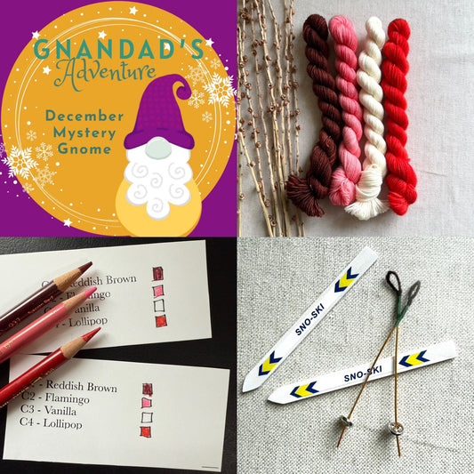 I'll Be Gnome For Christmas - Gnome Kit - Mini Skein Set