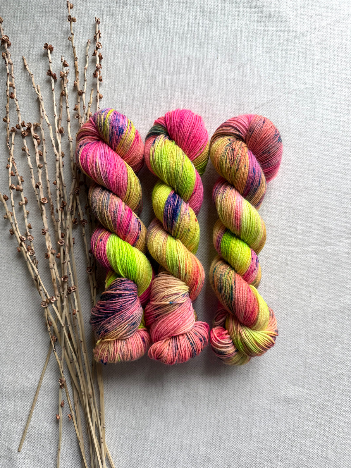 Melon Fight - SW Wool Recycled Nylon 100g
