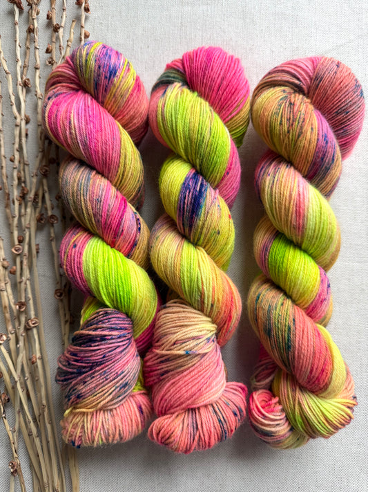 Melon Fight - SW Wool Recycled Nylon 100g