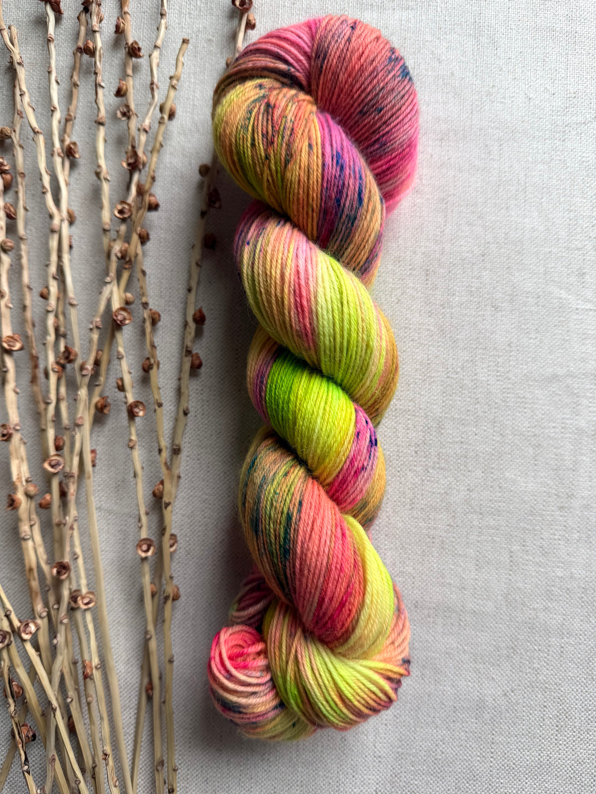 Melon Fight - SW Wool Recycled Nylon 100g