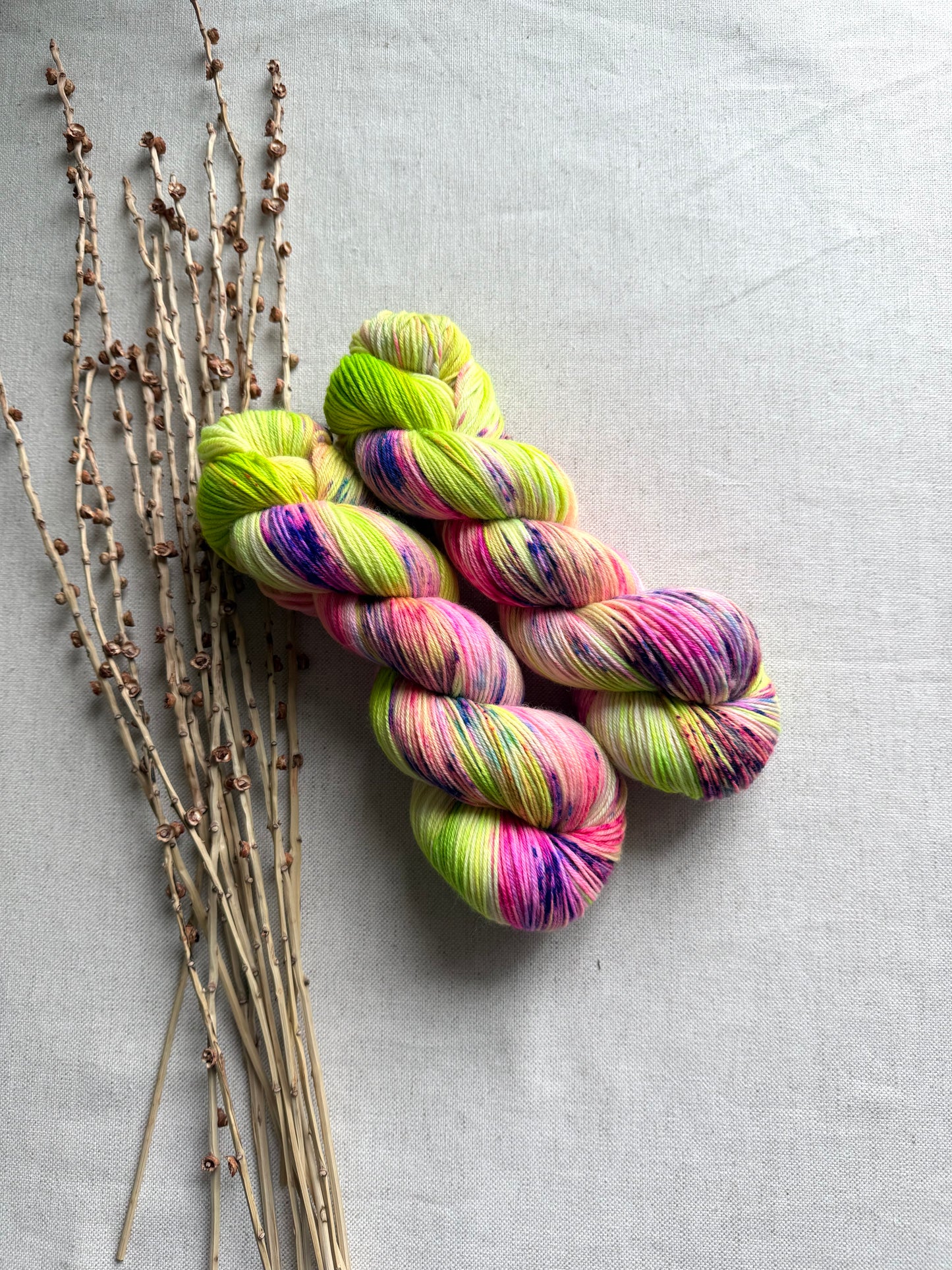 Melon Fight 100g SW Merino Nylon