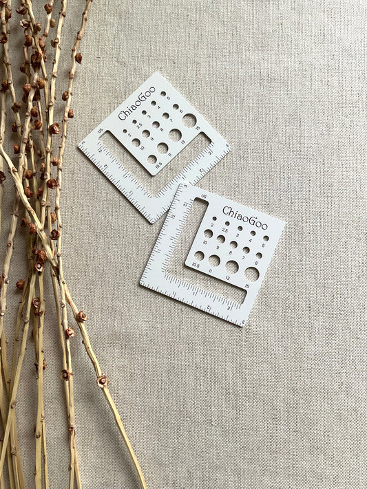 ChiaoGoo Knitting Needle Gauge