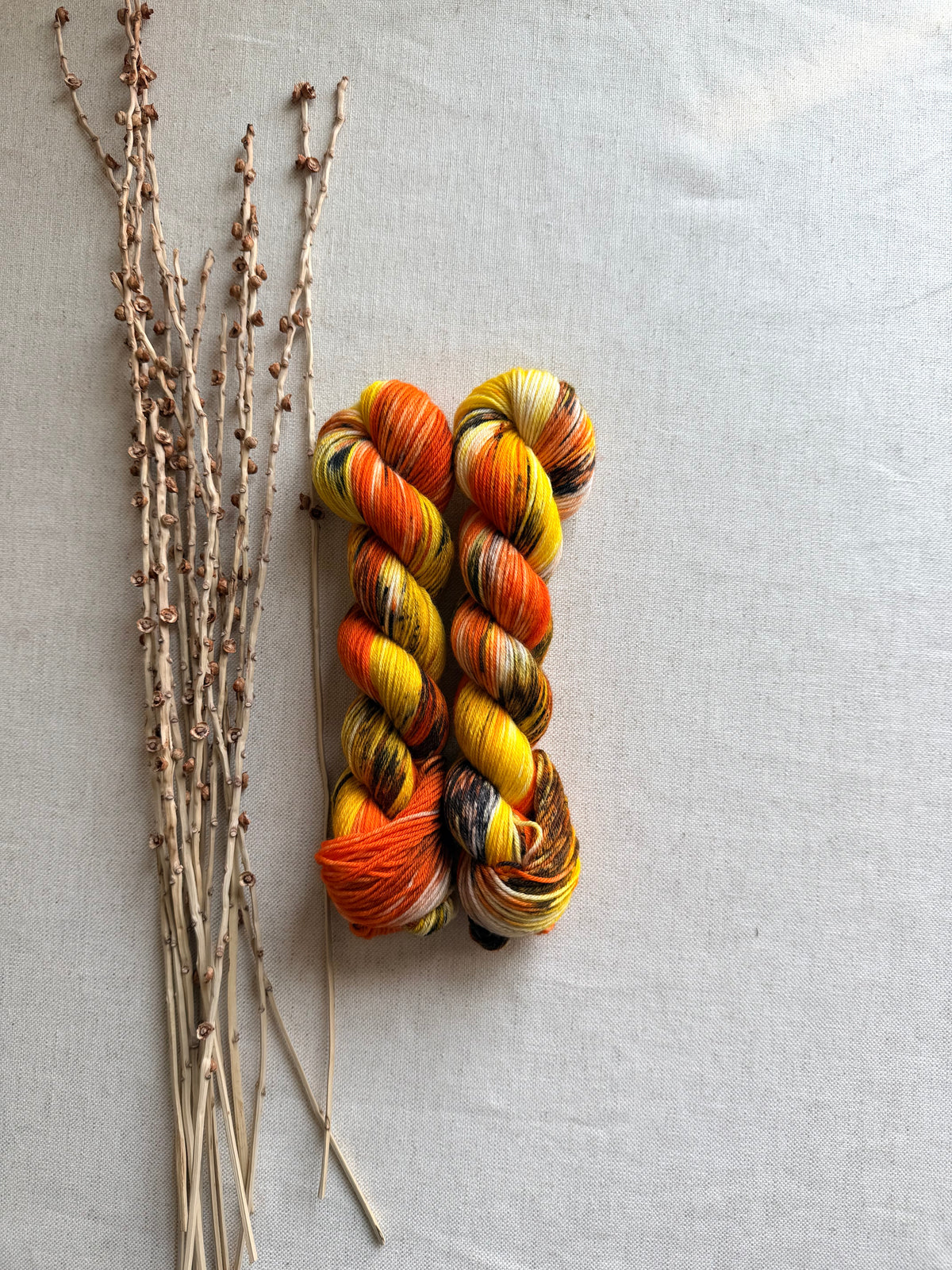 Candy Corn Crush 50g SW Merino Nylon Yarn