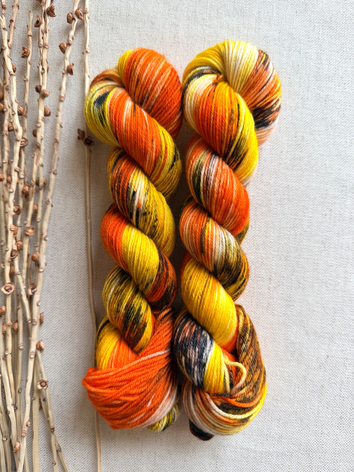 Candy Corn Crush 50g SW Merino Nylon Yarn