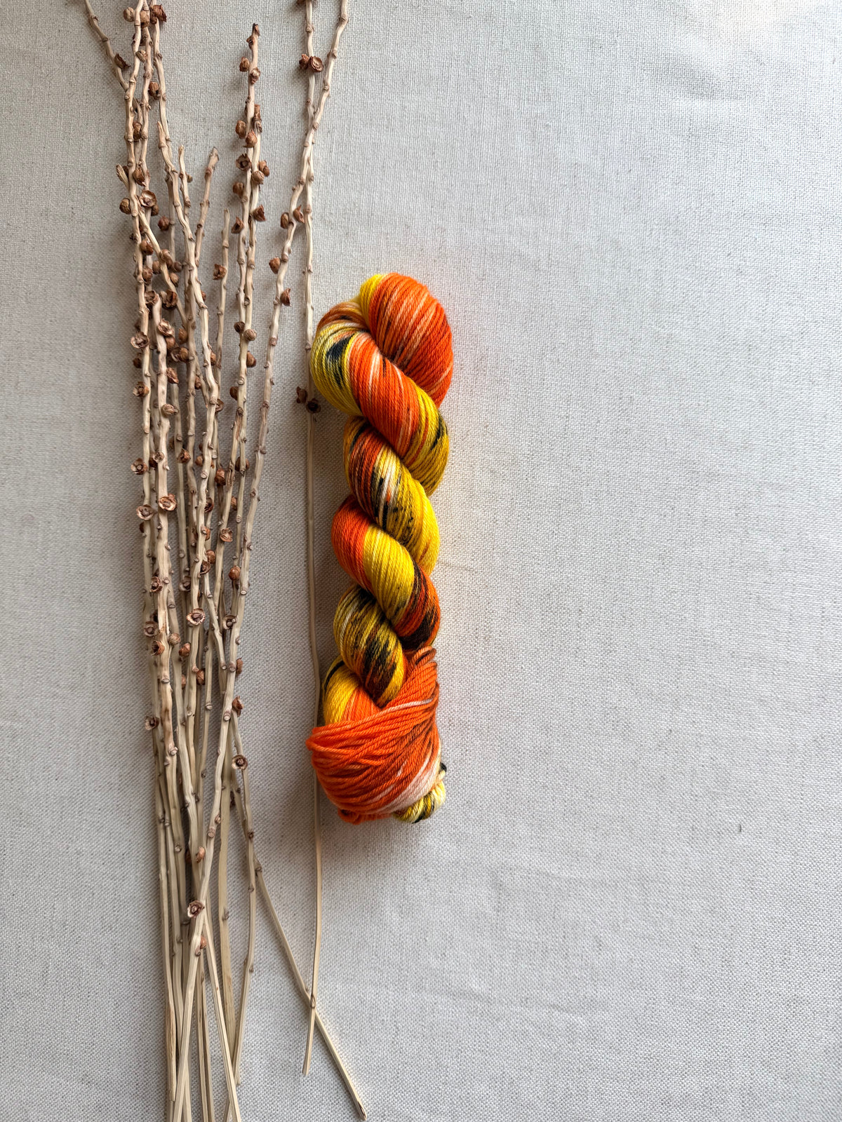 Candy Corn Crush 50g SW Merino Nylon Yarn