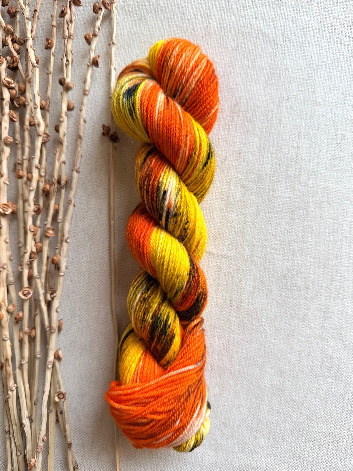 Candy Corn Crush 50g SW Merino Nylon Yarn