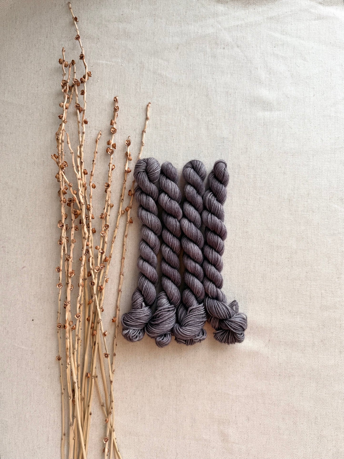 Mouse - SW Wool Recycled Nylon Mini Skein