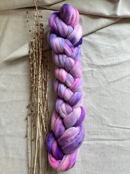 Doin'The Purples Mixed Tops Spinning Fiber