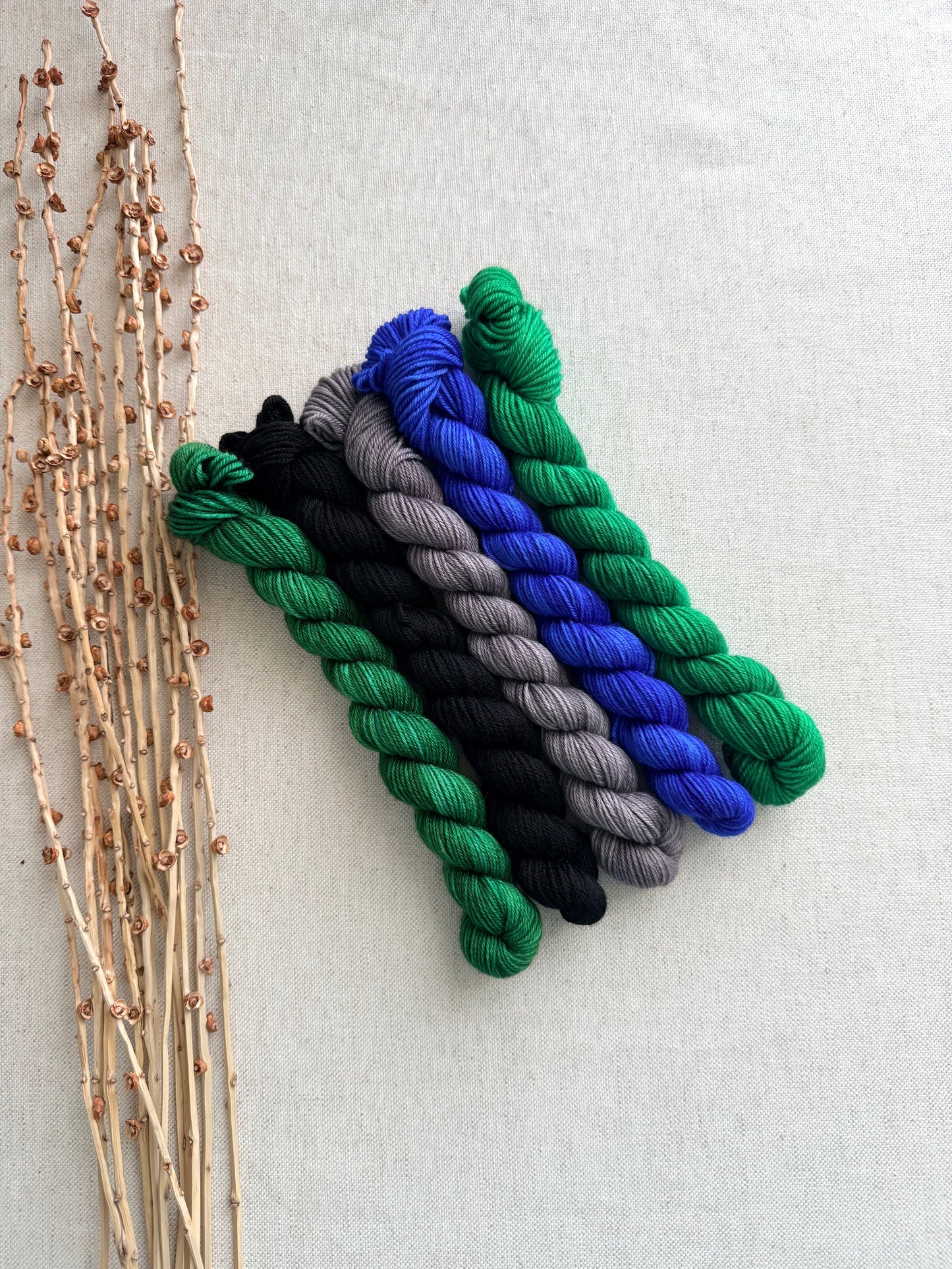 Baseball Diamond - SW Merino Nylon Mini Skein Set