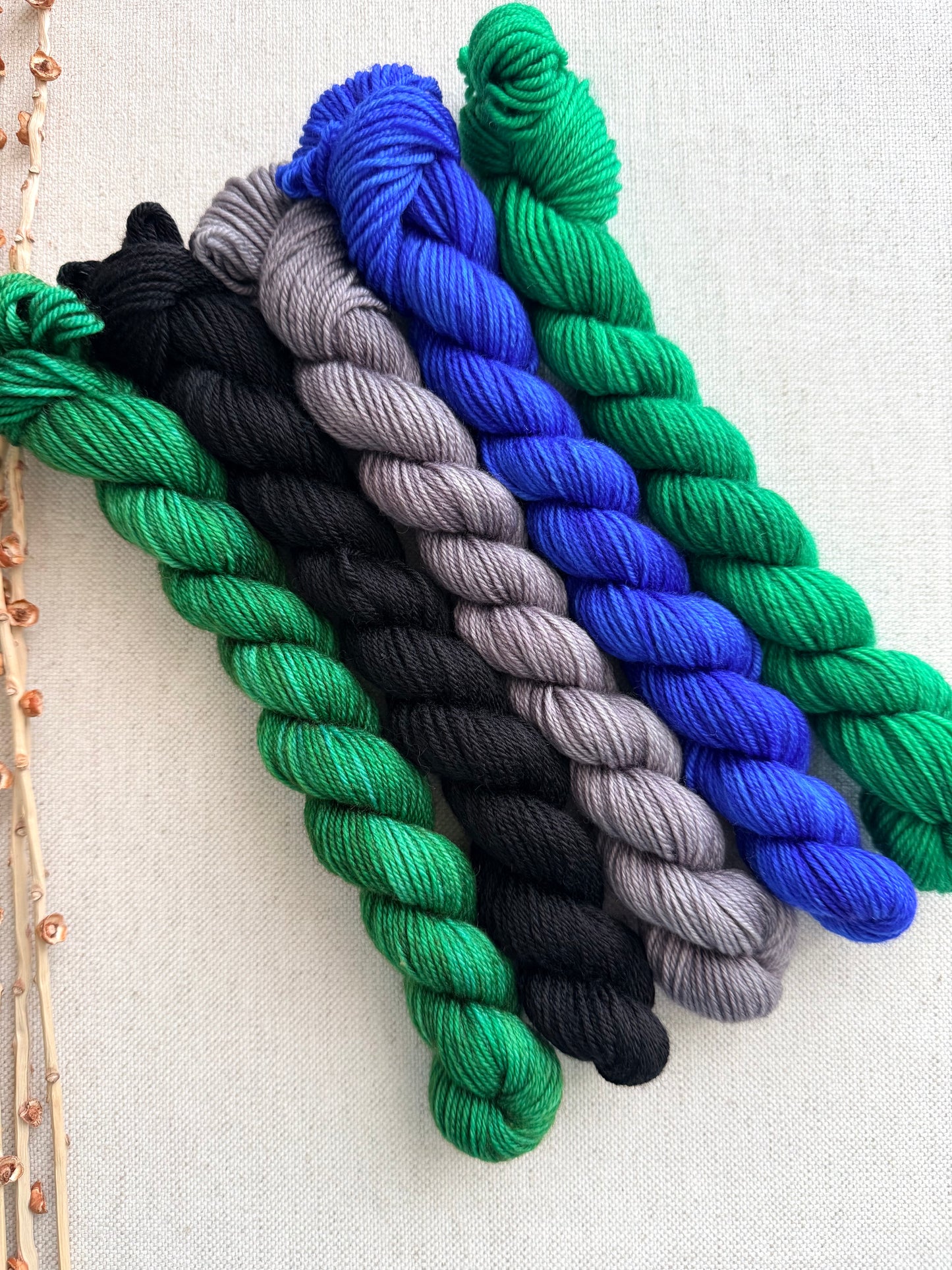 Baseball Diamond - SW Merino Nylon Mini Skein Set