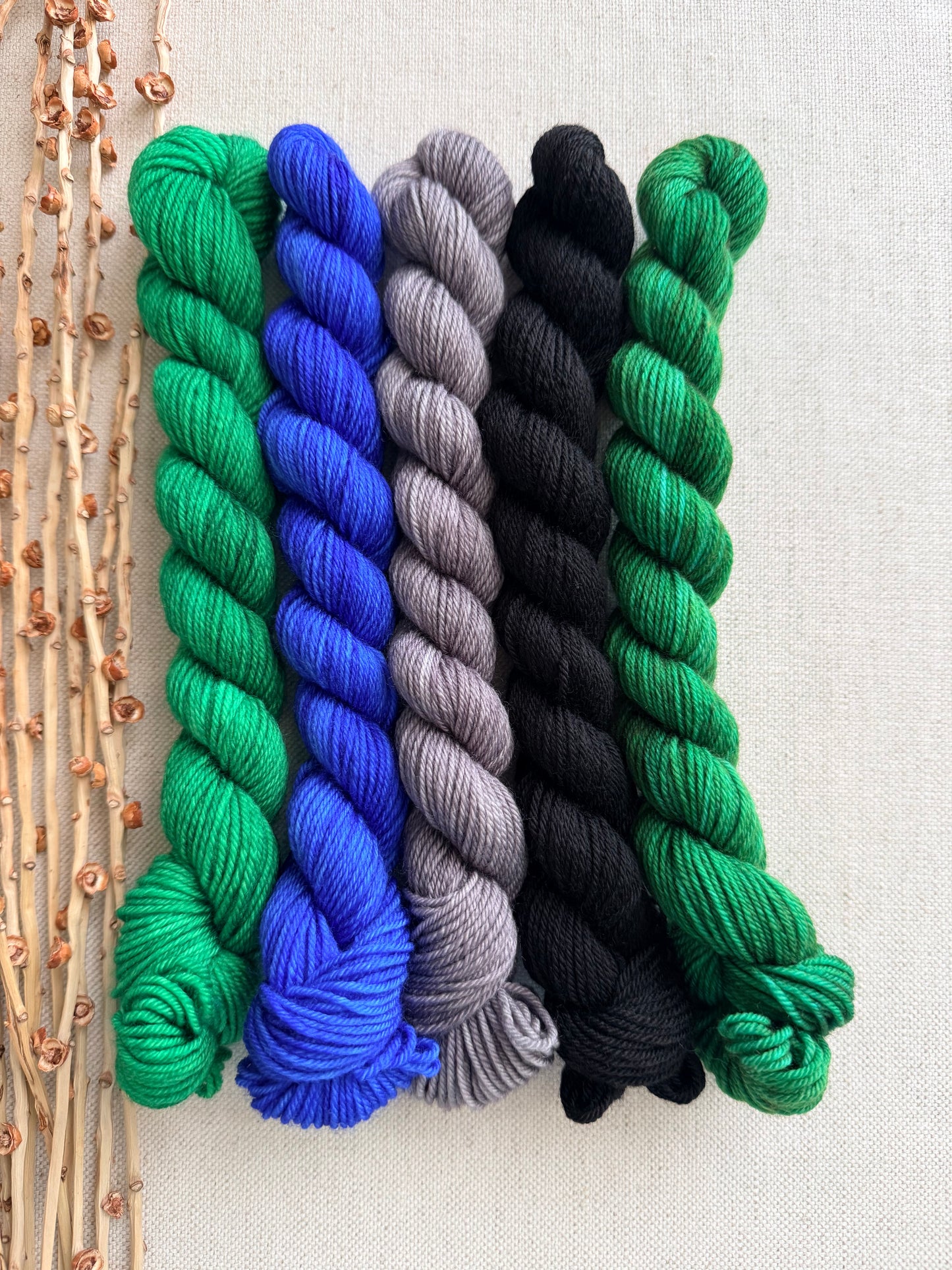 Baseball Diamond - SW Merino Nylon Mini Skein Set