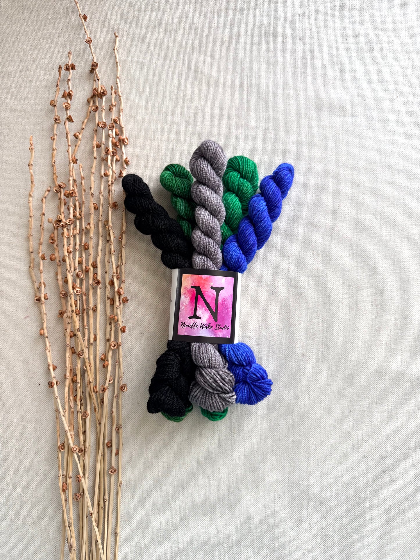 Baseball Diamond - SW Merino Nylon Mini Skein Set